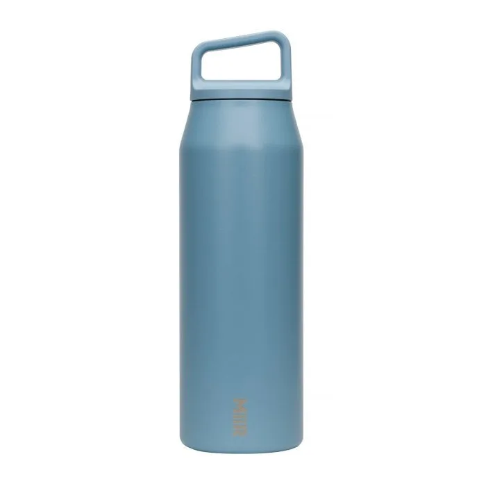 Термобутылка MiiR Wide Mouth Bottle 590 мл, серо-голубая