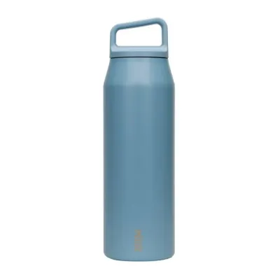 Термобутылка MiiR Wide Mouth Bottle 590 мл, серо-голубая
