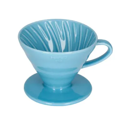 Керамическая воронка Hario V60-02 для заваривания кофе, синяя