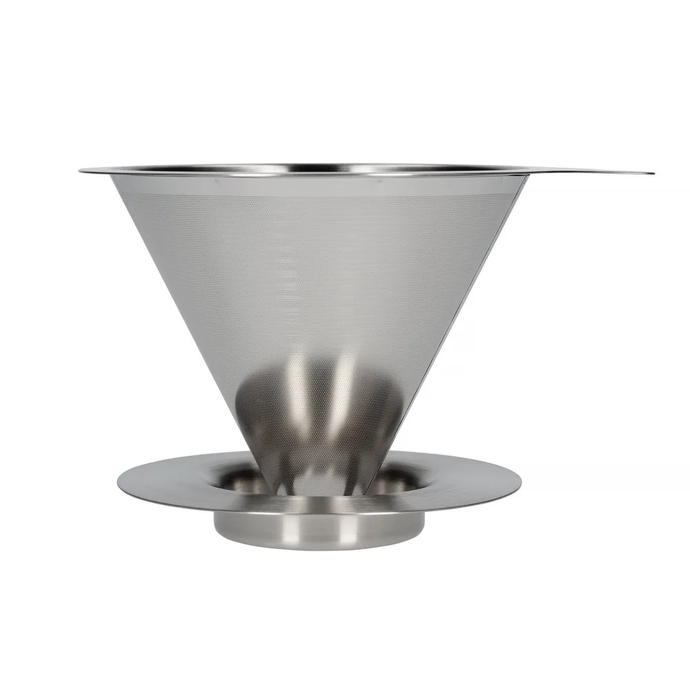 Металлический дриппер Hario V60-02 с подставкой