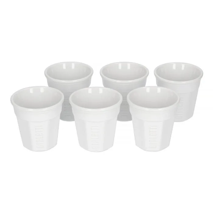 Набор чашек для эспрессо Bialetti Bicchierini, 6 штук, белые