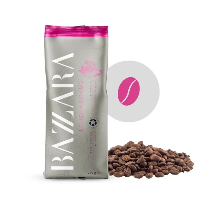 Кофе в зернах Bazzara Espresso Ethiopia Washed Sidamo, 250 г