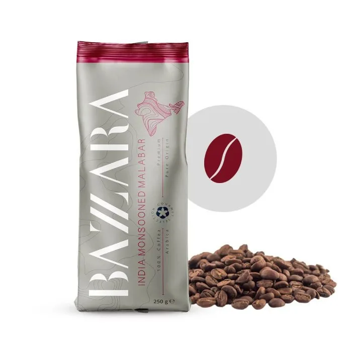 Кофе в зернах Bazzara Espresso India Monsooned Malabar 250 г
