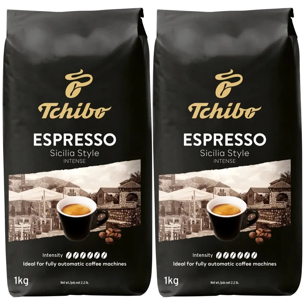 Кофе в зёрнах Tchibo Espresso Sicilia Style, комплект 2x1кг