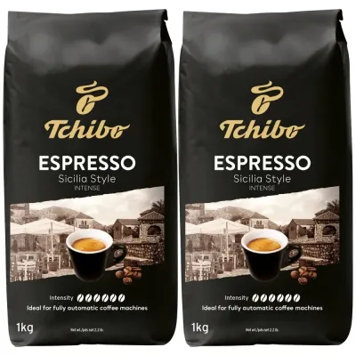 Кофе в зёрнах Tchibo Espresso Sicilia Style, комплект 2x1кг