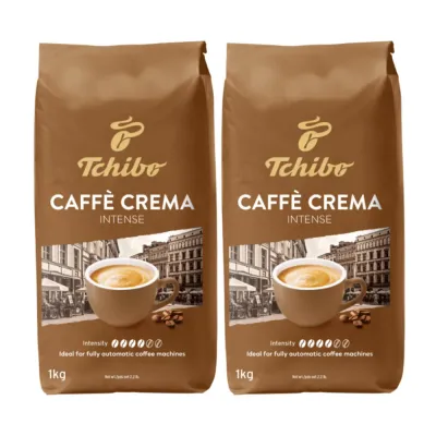 Кофе в зернах Tchibo Caffe Crema Intense, комплект 2х1 кг