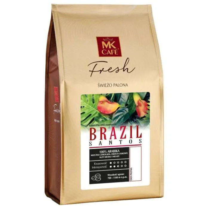 Кофе в зернах MK Cafe Fresh Brazil Santos, 1 кг