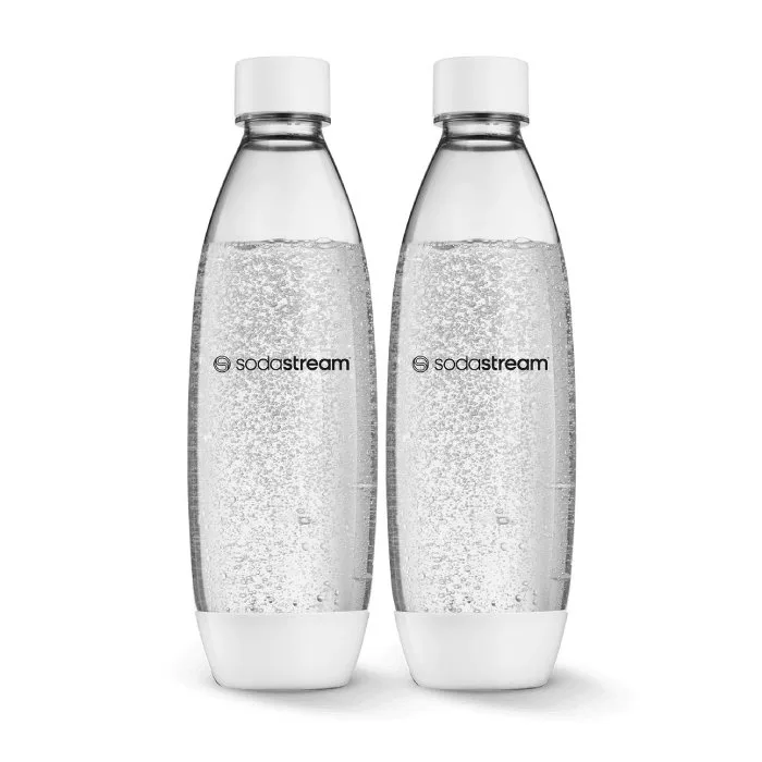 Бутылки для воды SodaStream Fuse 1 л белые, набор из 2 шт