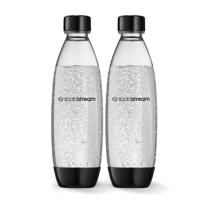 Бутылки для воды SodaStream Fuse 1 л, чёрные, 2 шт.