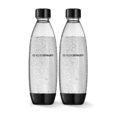 Бутылки для воды SodaStream Fuse 1 л, чёрные, 2 шт.