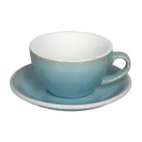 Чашка с блюдцем Loveramics Egg Ice Blue для капучино, 200 мл — фото 1