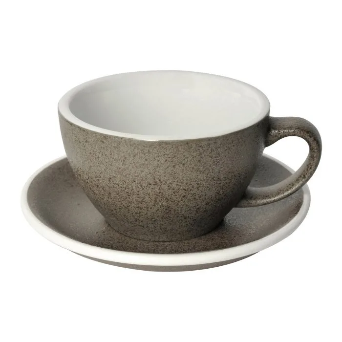 Чашка с блюдцем Loveramics Egg Granite для латте, 300 мл