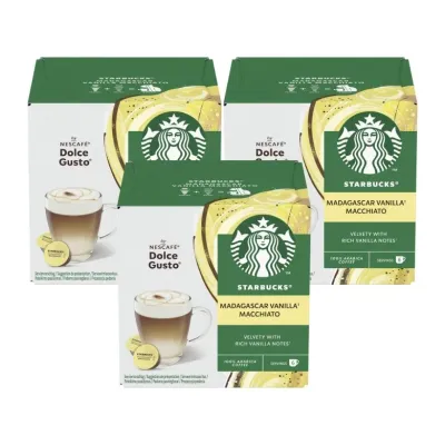 Кофе в капсулах Starbucks Vanilla Macchiato для Dolce Gusto, набор 3х12 капсул