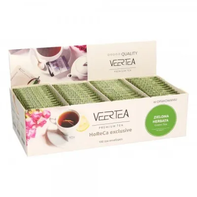 Зелёный чай Veertea Green Tea в пакетиках, 100 шт по 1,5 г