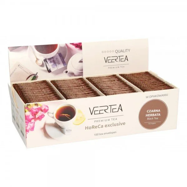Чёрный чай Veertea Black Tea в пакетиках, 100 шт по 2 г