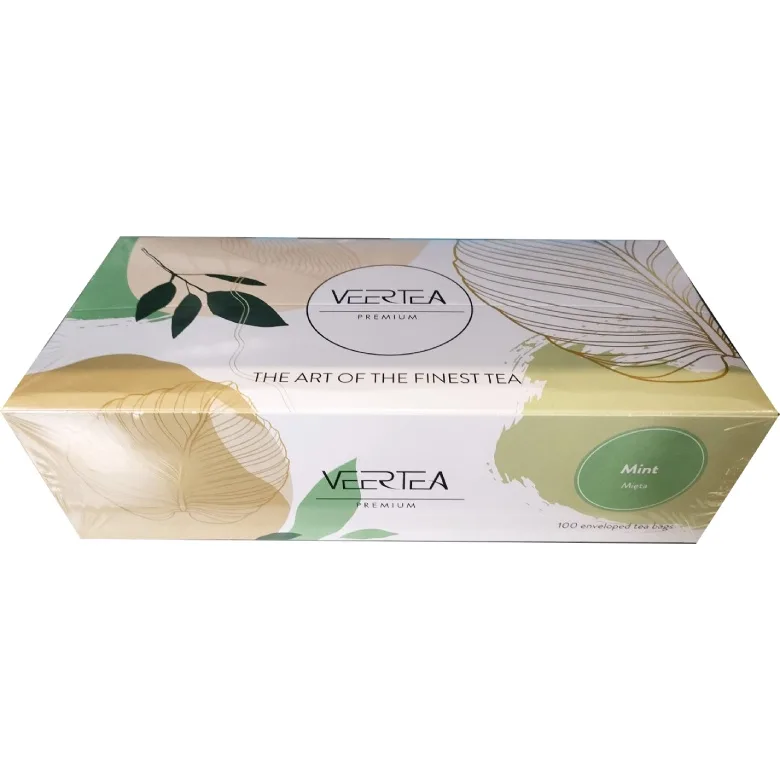 Травяной чай Veertea Mint (мята) в пакетиках, 100 шт по 2 г