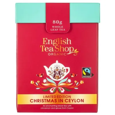 Рассыпной чёрный чай English Tea Shop Christmas in Ceylon с пряностями 80 г