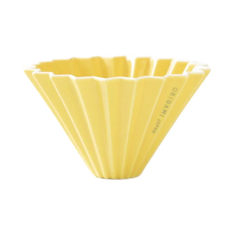 Керамический дриппер Origami Dripper S желтый