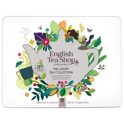 Чай English Tea Shop Luxury Tea Collection, набор 36 пакетиков в жестяной банке