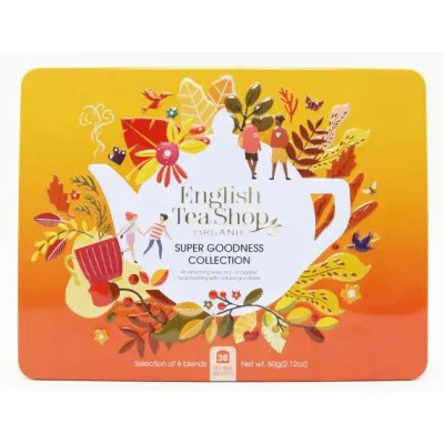 Чай English Tea Shop Super Goodness Collection, набор 36 пакетиков в жестяной банке