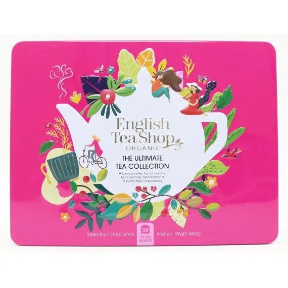 Чай English Tea Shop Ultimate Tea Collection, набор 36 пакетиков в жестяной банке