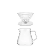 Набор для заваривания кофе Timemore Crystal Eye Brewer Set 01 White — фото 1