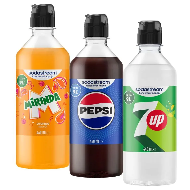 Набор сиропов SodaStream Pepsi, Mirinda, 7Up, 3х440 мл