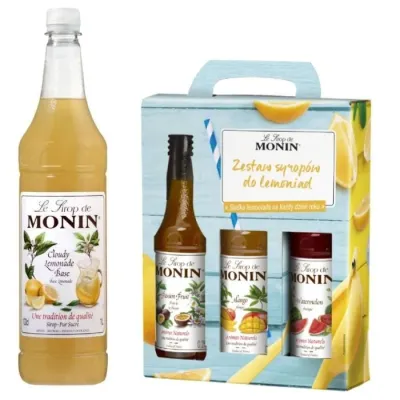 Набор сиропов Monin для лимонада манго, арбуз, маракуйя + база Cloudy Lemonade, 1750 мл