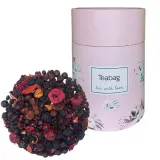 Фруктовый чай Teabag Fruit Berry Mix, листовой, 50 г, розовая туба — фото 1