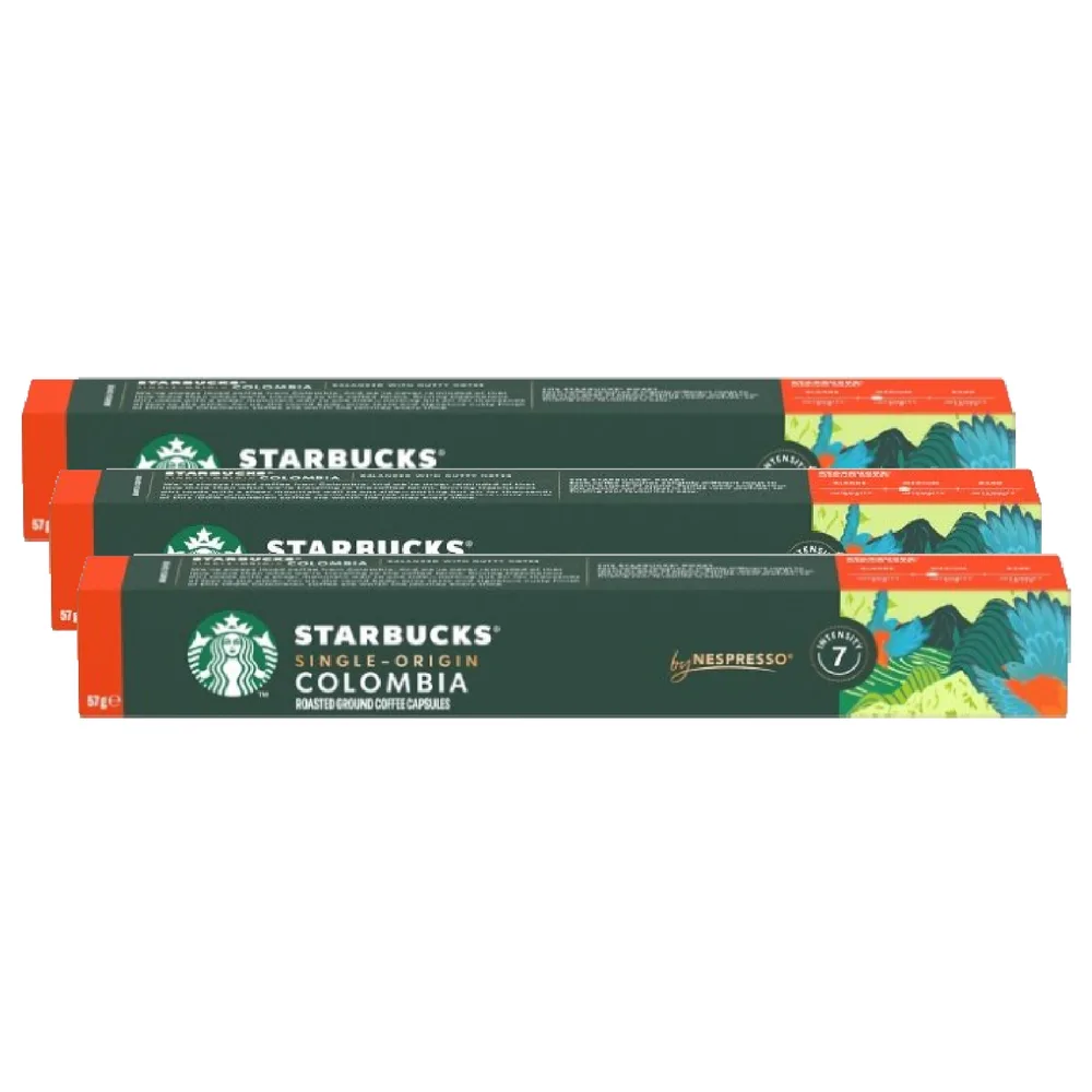 Кофе в капсулах Starbucks Single Origin Colombia для Nespresso, набор 3х10 шт.