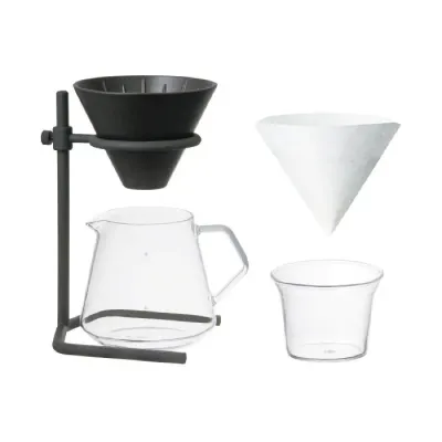 Станция для заваривания кофе Kinto Slow Coffee Style на 4 чашки, черная