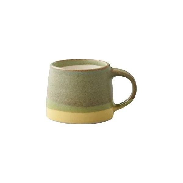 Кружка для кофе Kinto Slow Coffee Style 110 мл, зелено-желтая