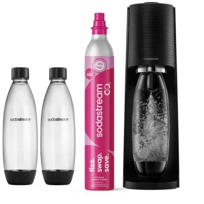 Сатуратор для газирования воды SodaStream Terra черный с 2 бутылками