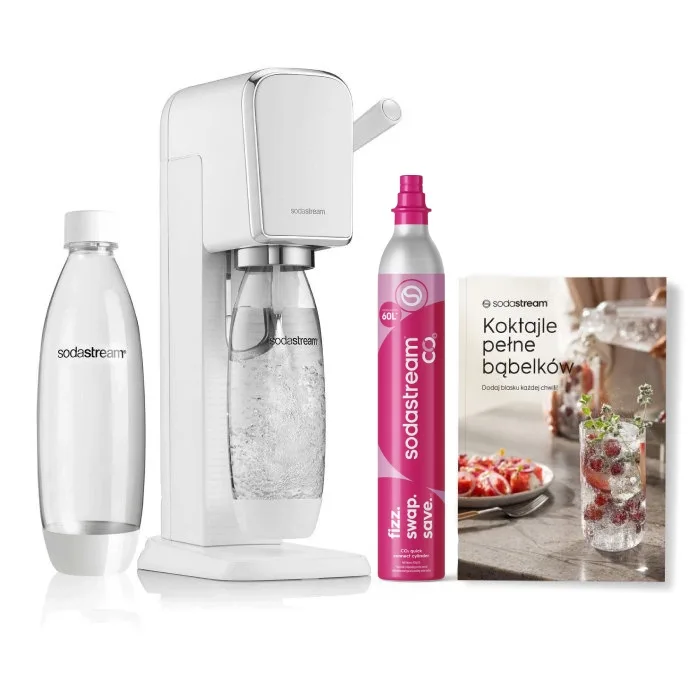Сатуратор для газирования воды SodaStream Art, белый, + книга рецептов