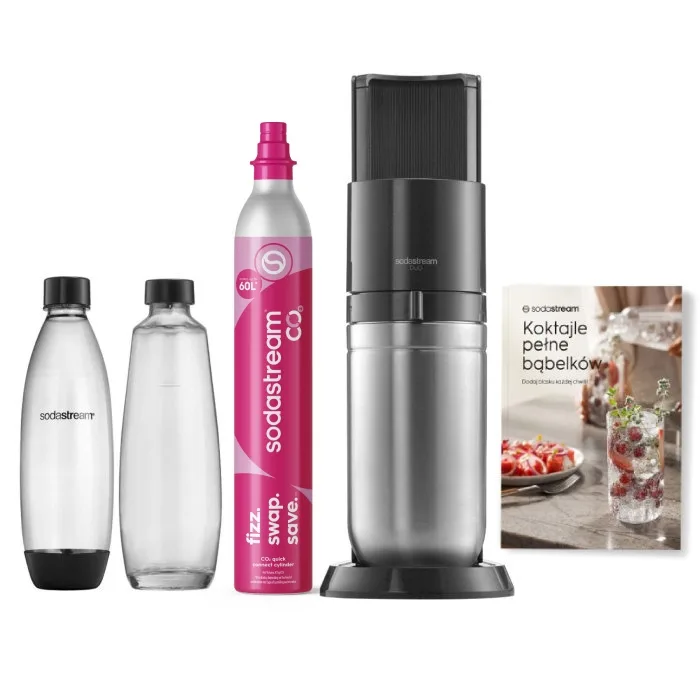 Сатуратор для газирования воды SodaStream Duo, черный, + книга рецептов