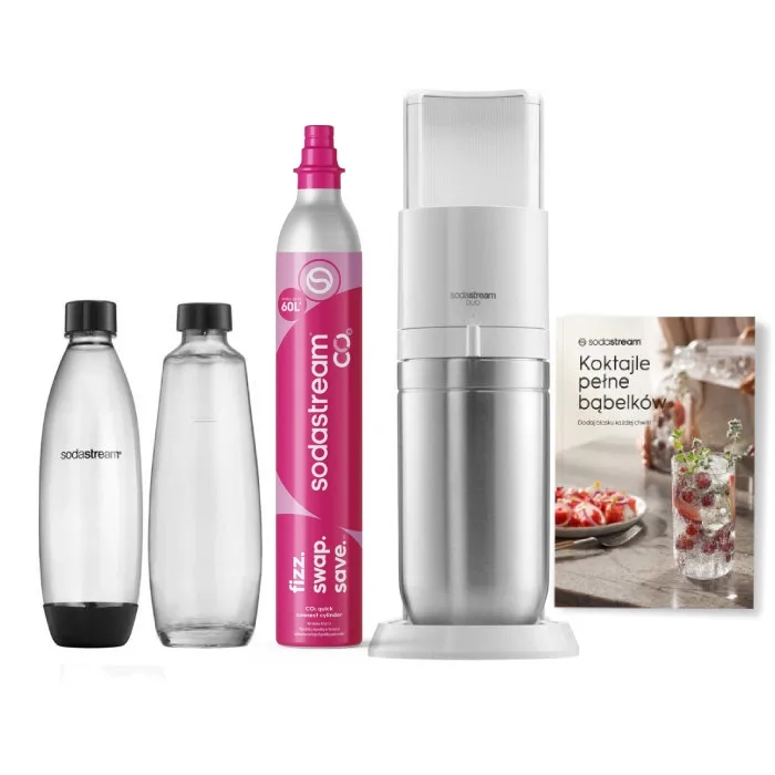 Сатуратор для газирования воды SodaStream Duo, белый с книгой рецептов