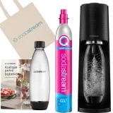 Сатуратор для газирования воды SodaStream Terra черный, с 2 бутылками и сиропами Pepsi — фото 1