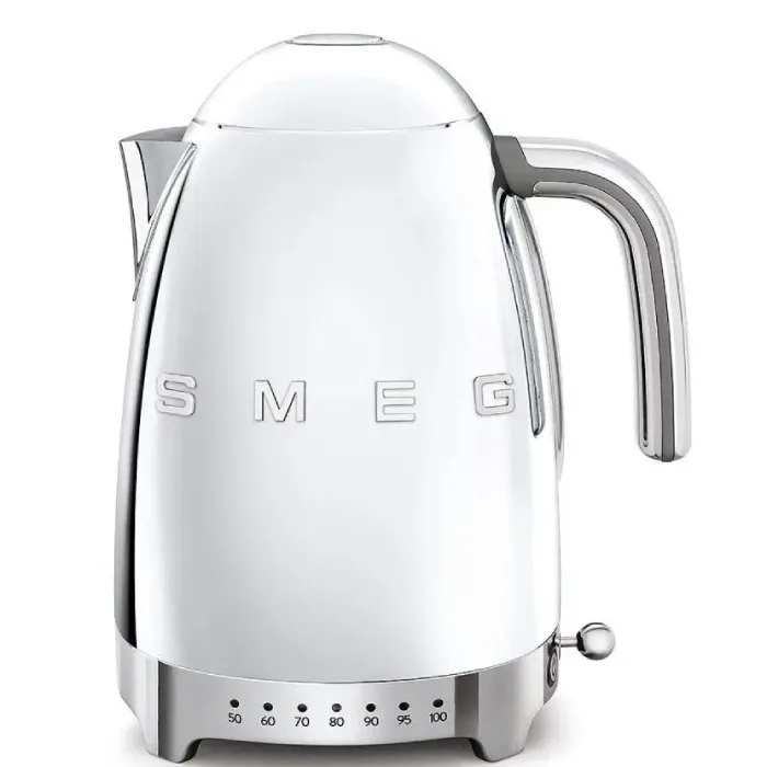Электрический чайник Smeg KLF04SSEU с регулировкой температуры, сталь, 1,7 л