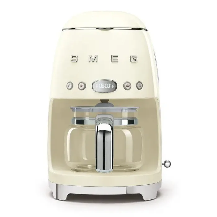 Кофеварка переливная Smeg DCF02CREU, кремовая, серия 50's Style