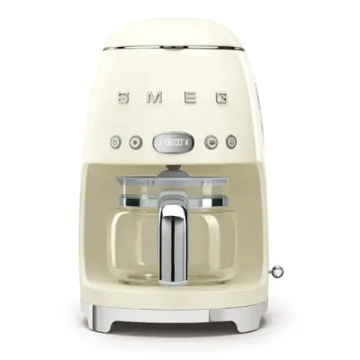 Кофеварка переливная Smeg DCF02CREU, кремовая, серия 50's Style