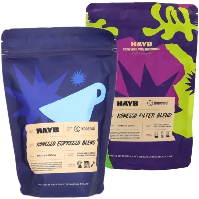 Набор кофе в зернах HAYB Konesso Filter Blend 250г + HAYB Konesso Espresso Blend 250г