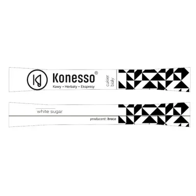 Белый сахар в стиках Konesso, 1000 x 5 г