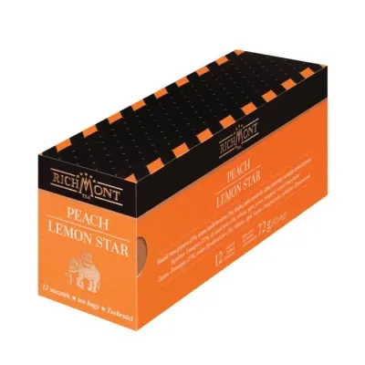 Фруктовый чай Richmont Peach Lemon Star в пакетиках 12х6 г