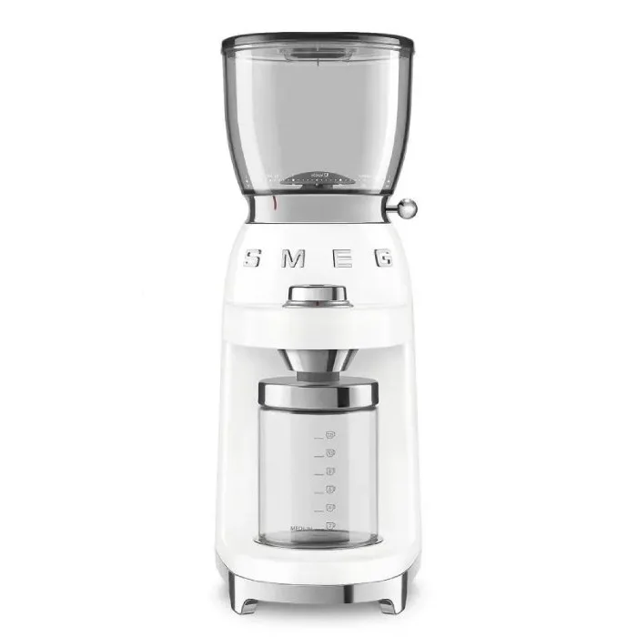 Электрическая кофемолка Smeg CGF11WHEU, белая