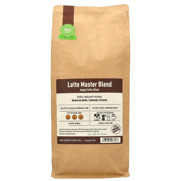 Кофе в зернах Ingagi Coffee Latte Master Blend, 1 кг