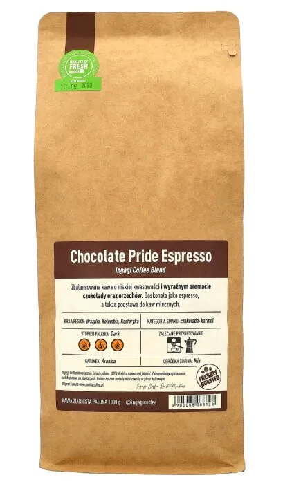 Кофе в зернах Ingagi Coffee Chocolate Pride Espresso, 1 кг