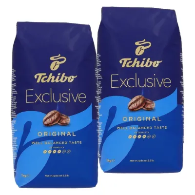 Набор кофе в зернах Tchibo Exclusive Original 2x1кг