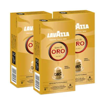 Кофе в капсулах Lavazza Qualita Oro для Nespresso, набор 3х10 шт.