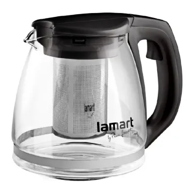 Заварочный чайник Lamart Verre 1,1 л, черный