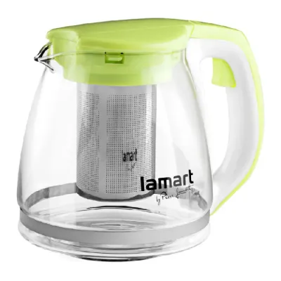 Заварочный чайник Lamart Verre 1,1 л, зеленый